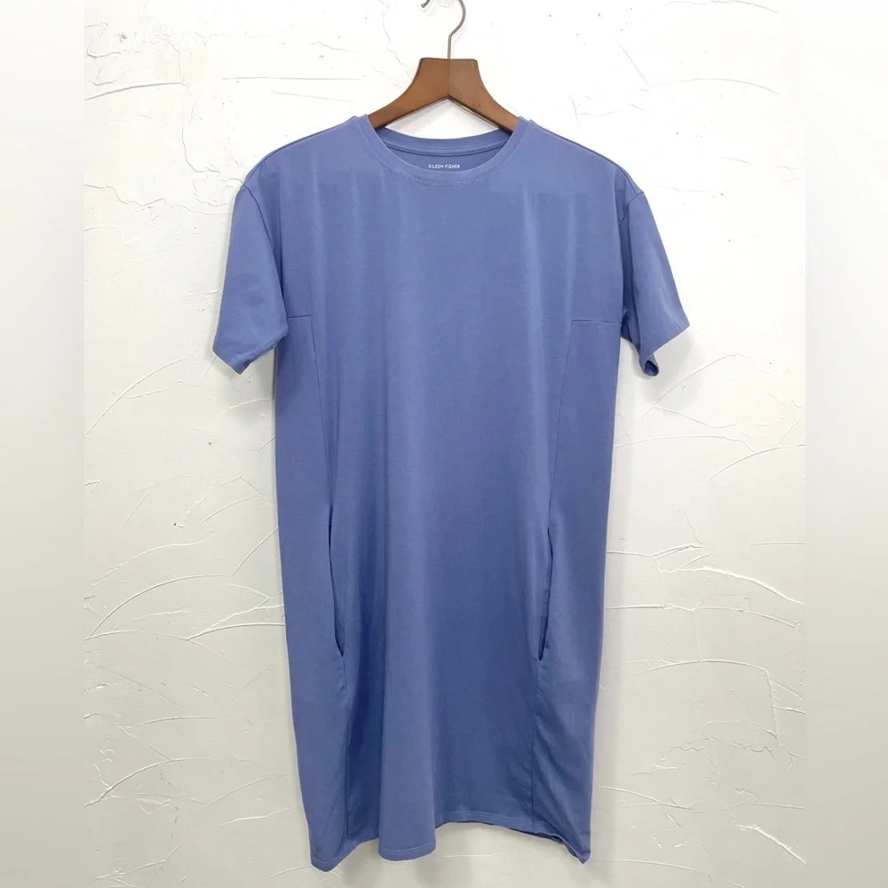 Eileen Fisher Traceable Cotton Jersey Dress - Picture 7 of 13